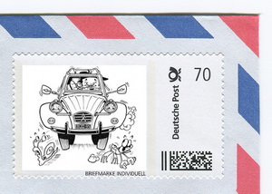 "Vive la 2CV" Limited Edition postage stamp